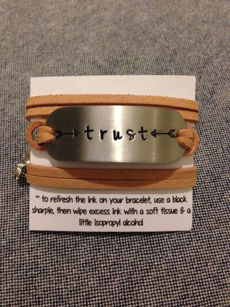 Trust wrap bracelet
